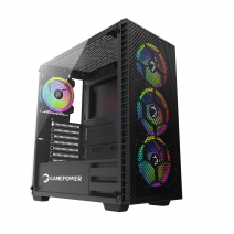 GAMEPOWER HORIZON RGB GAMING KASA MESH PANEL 550W