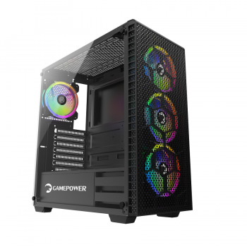GAMEPOWER HORIZON RGB GAMING KASA MESH PANEL 550W